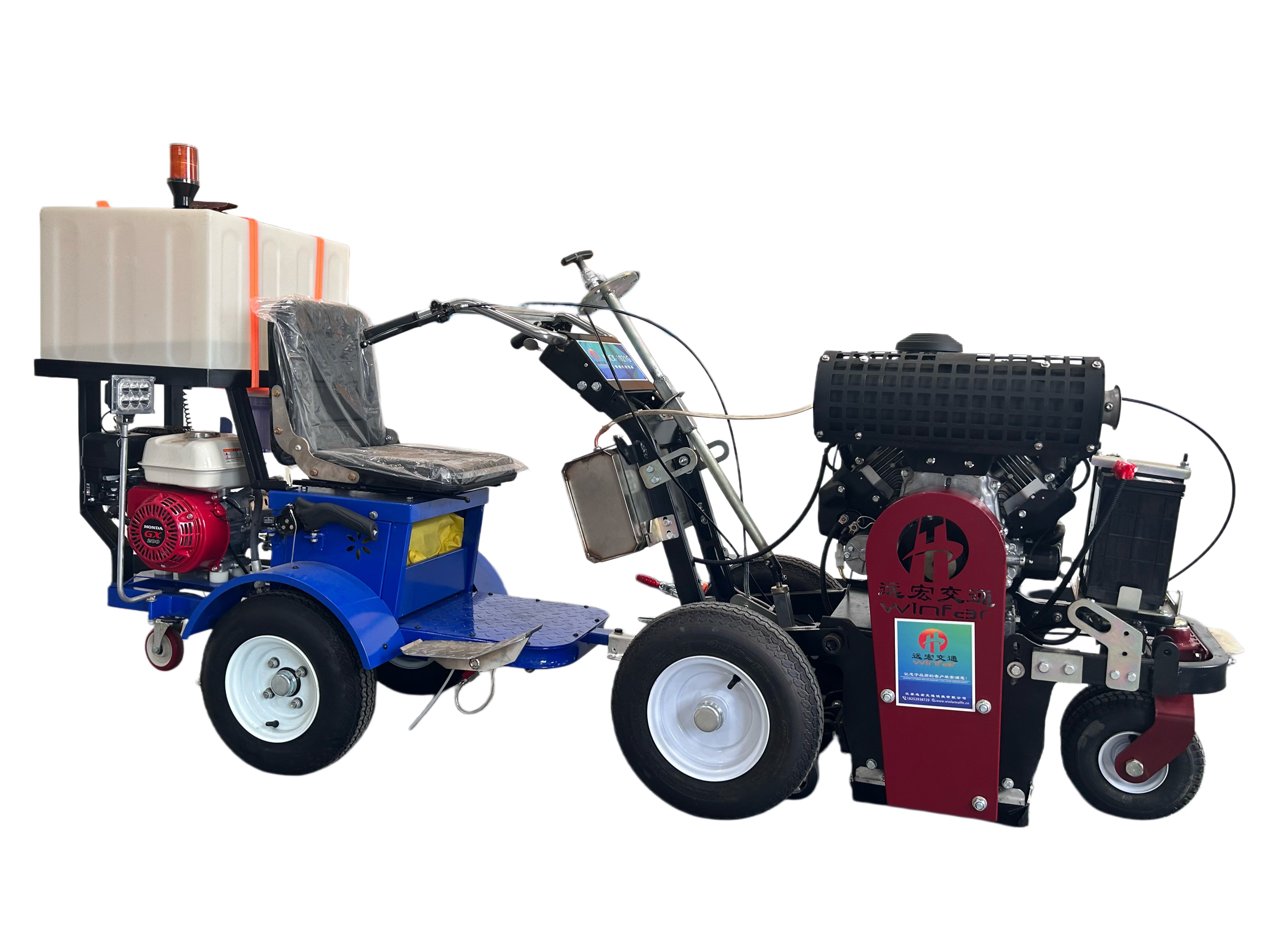 Model 980 Water Dust Reduction Line Removal Machine, Wet-type Road Marking Remover